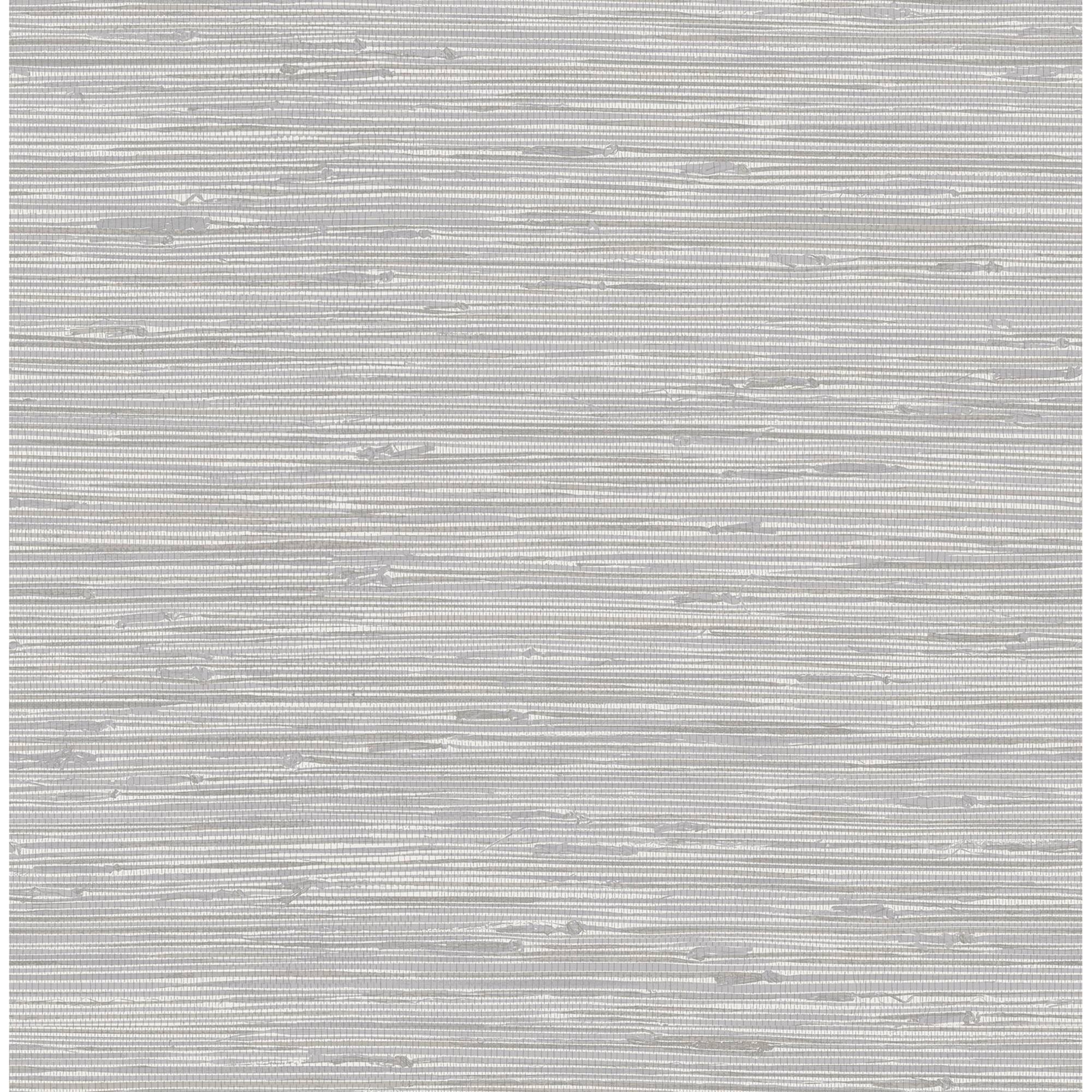 NuWallpaper Silver Tibetan Grasscloth Peel & Stick Wallpaper